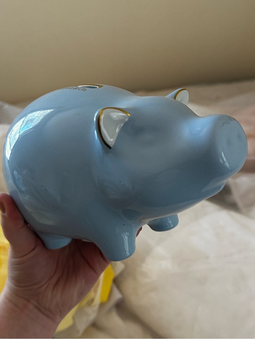 Tiffany Blue piggy bank retired